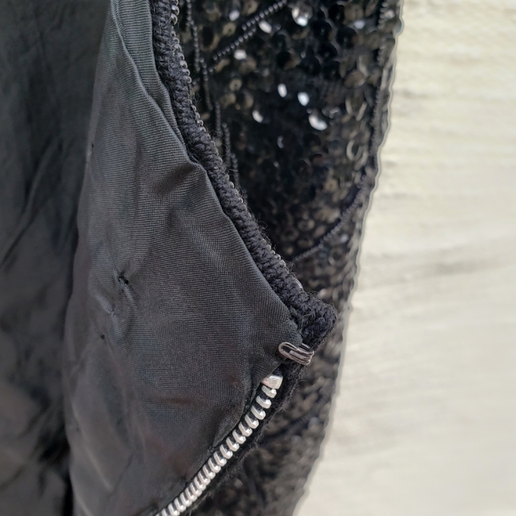 Vintage sequined wool top - Picture 6 of 7